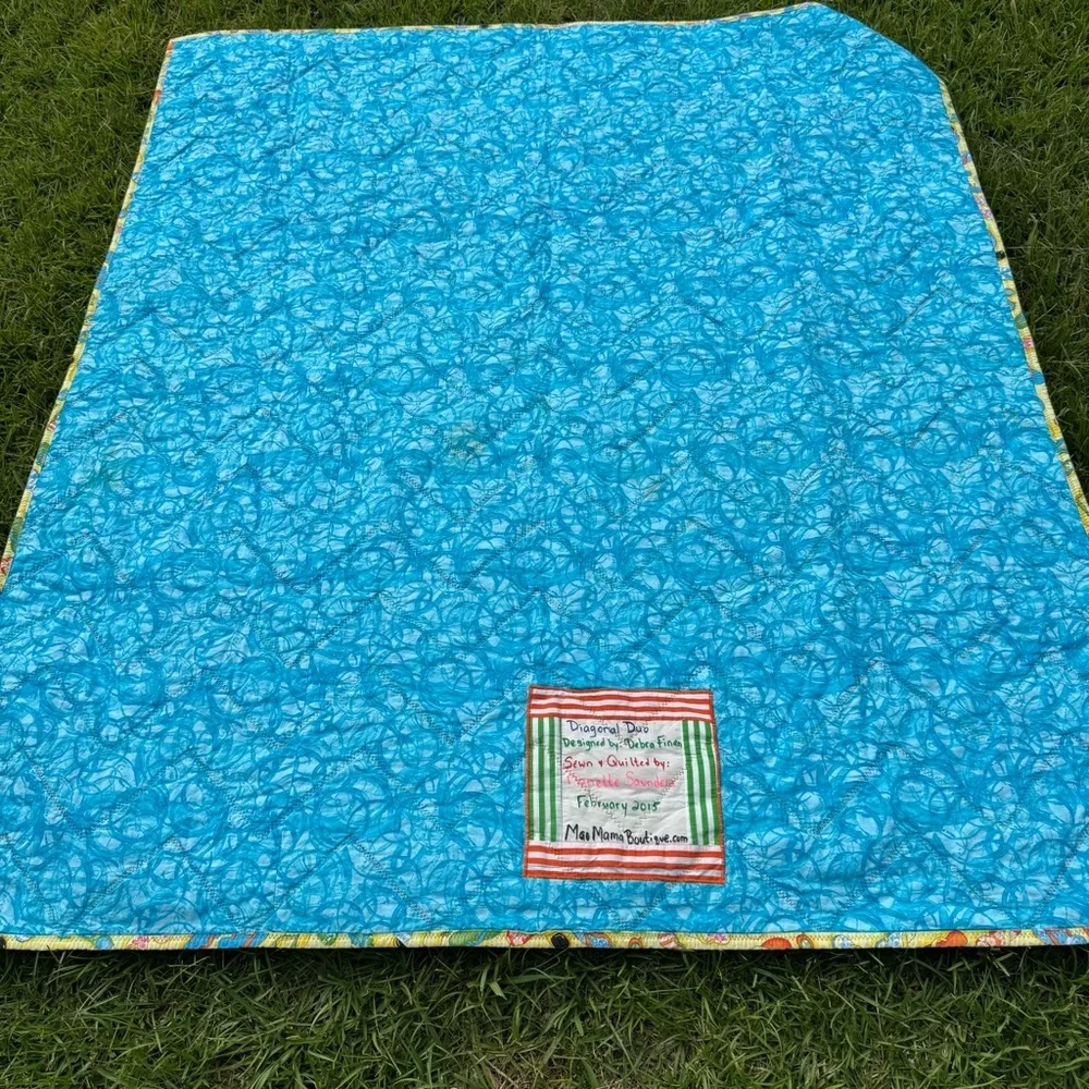 Colorful Chevron Quilt 60”x 54”